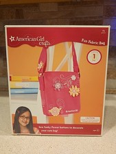 American Girl Crafts Fun Fabric Bag/DIY/ 72 Pieces/Ages 8 Pink Cross Body Bag
