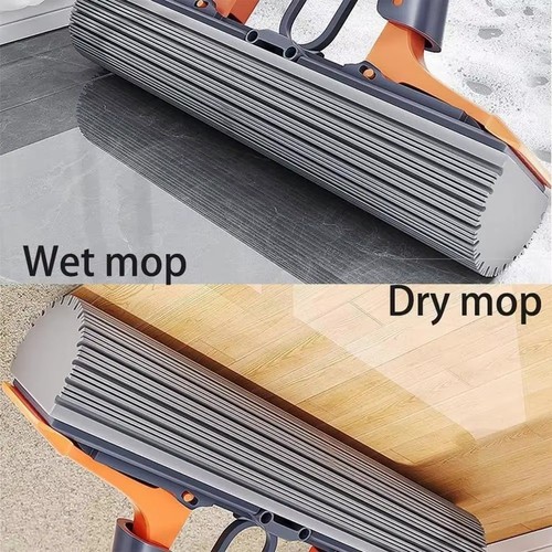 Household Sponge Cleaning Mop Lazy Mop Fast Cleaning Stains Strong Absorption - Afbeelding 4 van 7