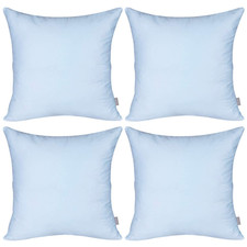 Thmyo 4-Pack 100 Cotton Comfortable Solid Decorative Throw Pillow Case Square