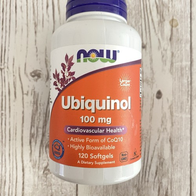 #ad 120 Softgel NOW Foods Ubiquinol 100mg Active CoQ10 Cardiovascular Health 08 26 $21.99