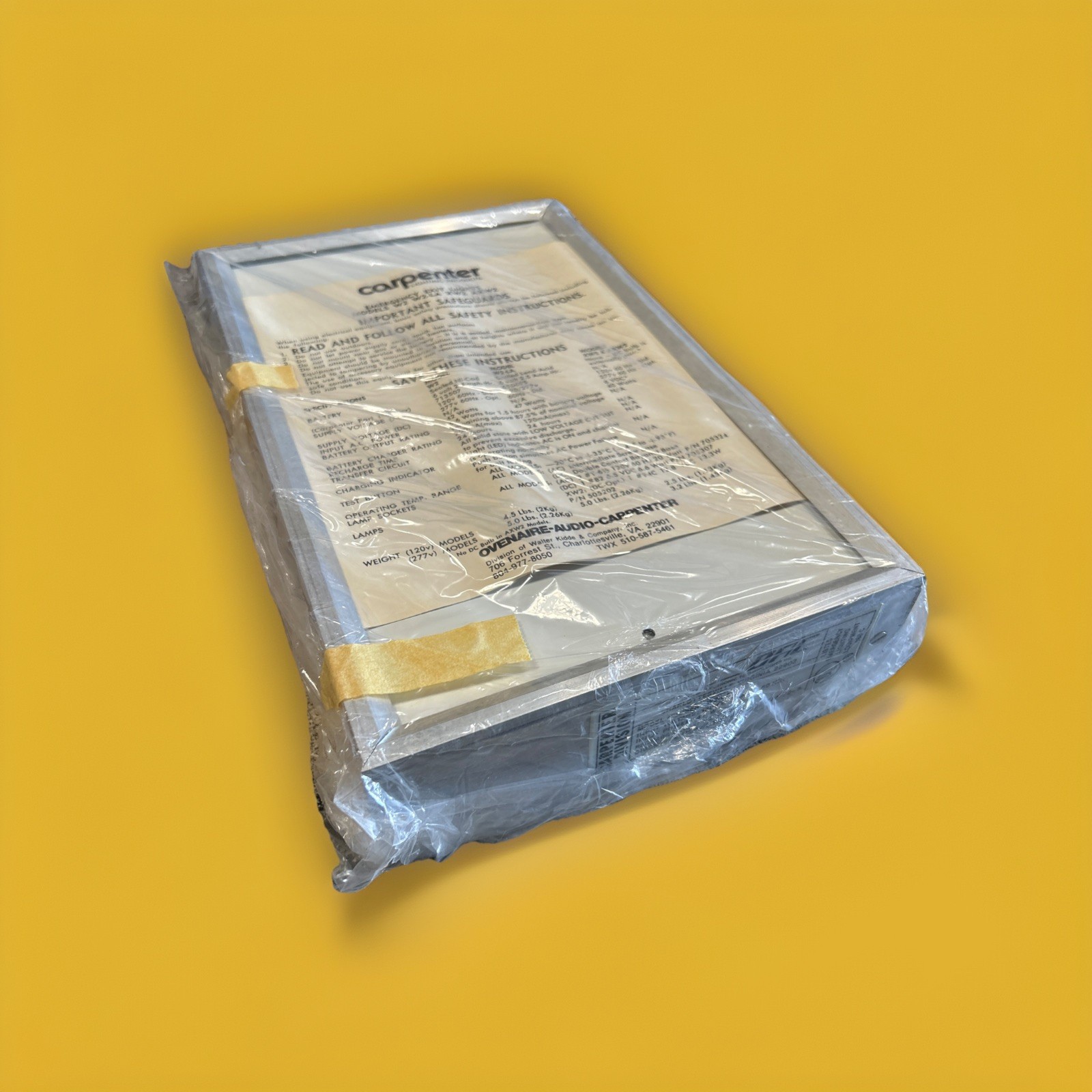 🔥(AN) ***QTY 1*** Carpenter W2-La LED Exit Sign Red Letters Emergency Egress