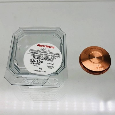 Hypertherm 220194 Shield Nozzle 30 Amp HPR/HPRXD For Use With HPR260 1pc