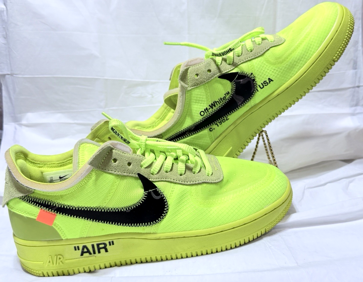 Nike Off-White x Air Force 1 Low Volt Size 10 The Ten Only Worn 