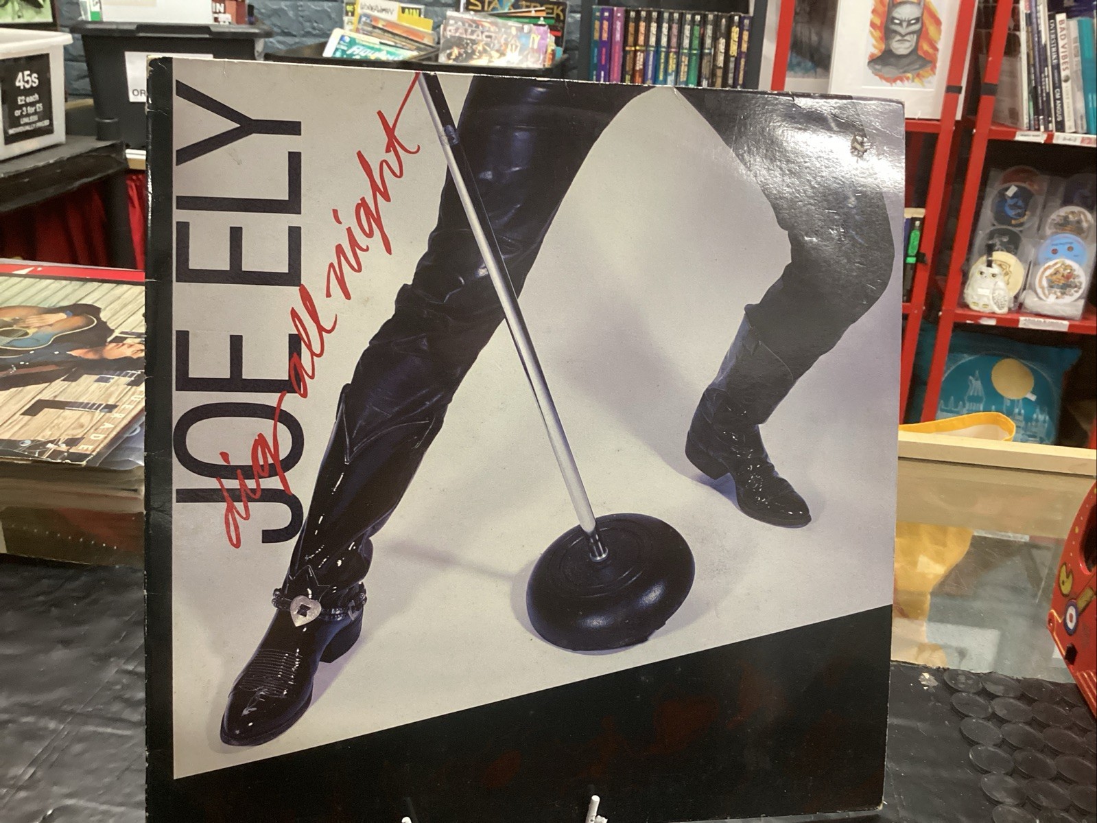 Joe Ely Dig All Night LP vinyl UK Demon 1988  FIEND130