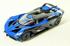 Bugatti Bolide Blue and Carbon Gray 1/18 Diecast Model Car by Bburago 