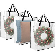 3 PCS Wreath Storage Container - 25 inch Christmas Wreath Storage Bag for Hol...