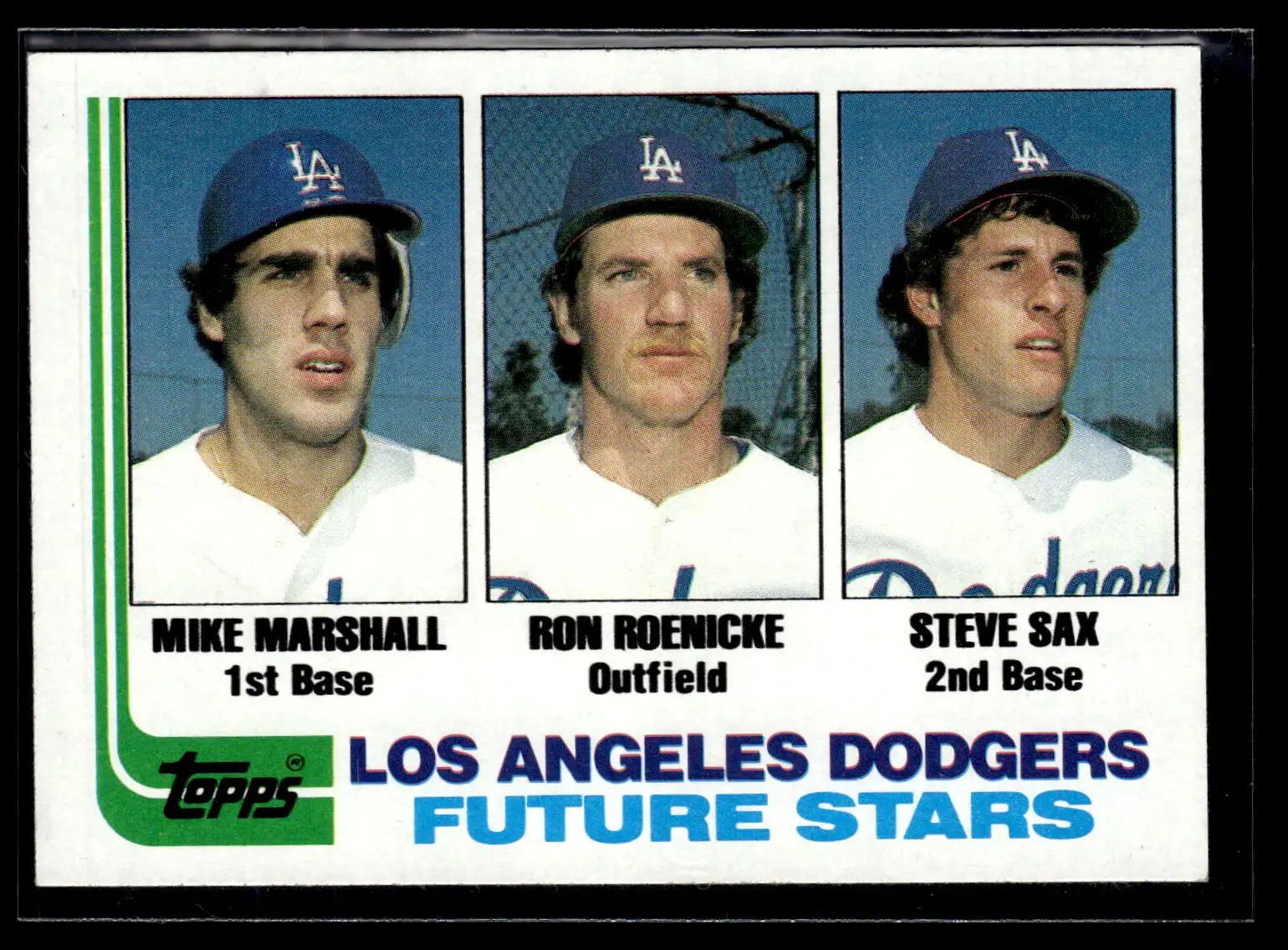 Steve Sax 1982 Topps #681 (w/Mike Marshall) RC Cond: EX-MT