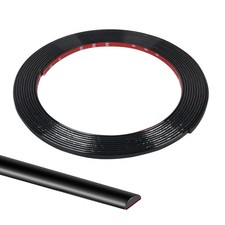 Yskzyz Flexible Wall Molding Trim Self Adhesive Mirror 0.4" x 117.6", Black