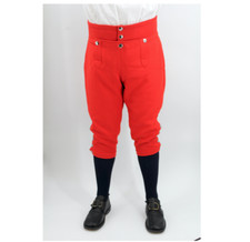 Red Wool Knee Breeches Size 34