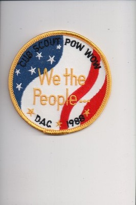 1988 DAC Cub Scout Pow Wow We The People patch