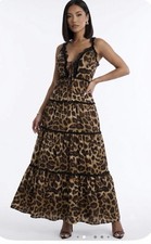 Fashion Nova NWT Sandra Leopard Maxi Dress Size 2X