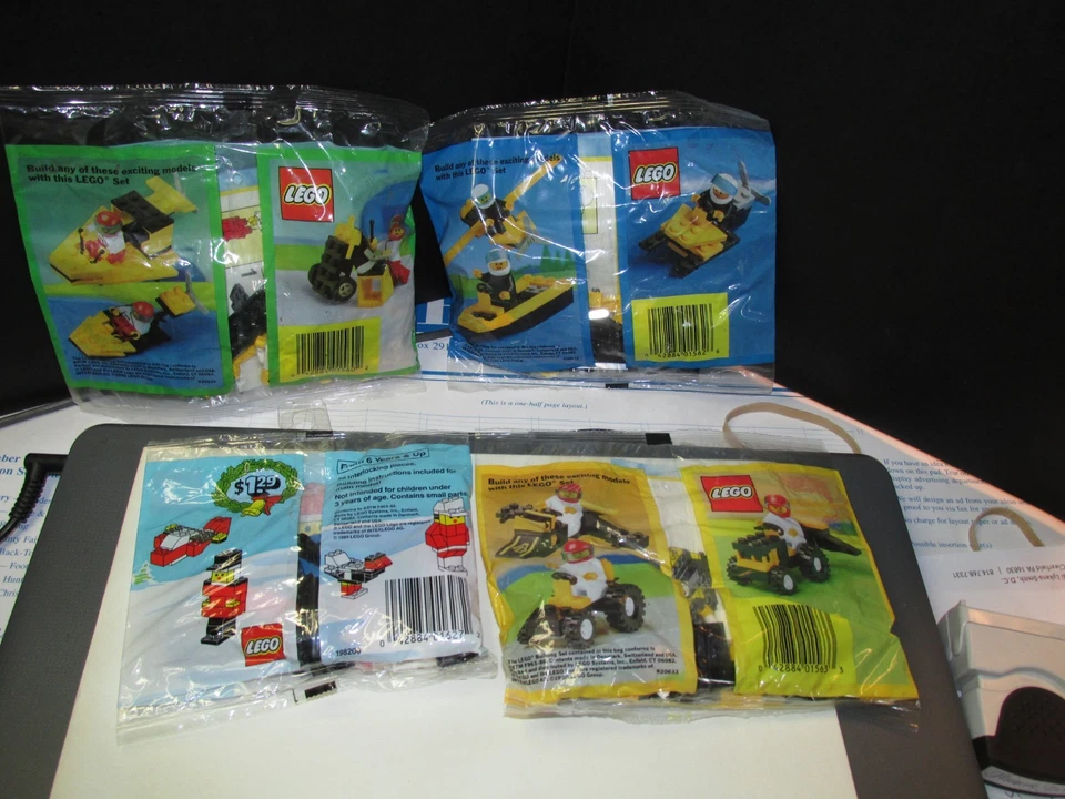 LEGO Lot VTG NEW Kellogg’s 1560 1561 1562 1563,Complete Stunt Club Promo & 1627 - Image 2 of 4
