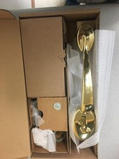 Schlage Plymouth Bright Brass Entrance Handleset F60PLYXPLY505