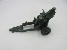 Britains Army Jeep Howitzer Cannon WWII diecast Dark Green England