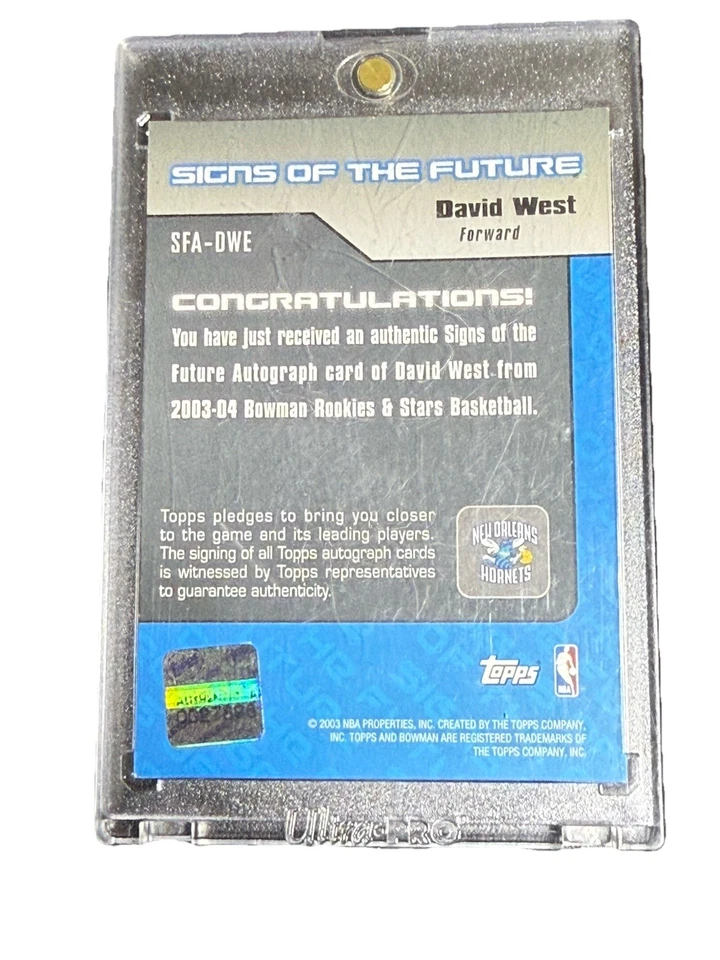 Autógrafo de novato David West Foto 4 de 4