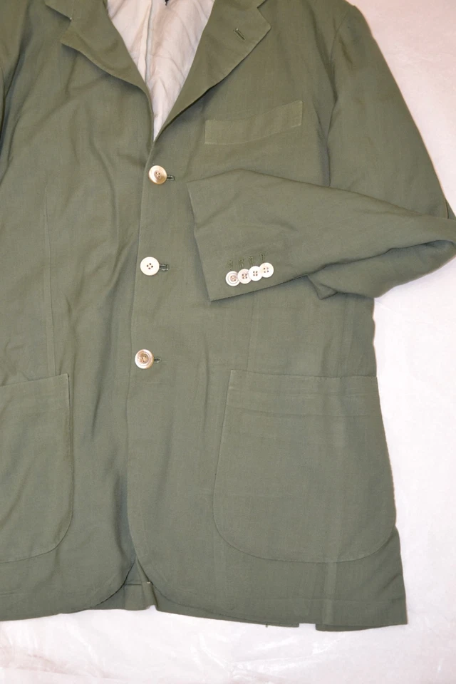 NWOT KITON MENS JACKET 3BTN GREEN CASHMERE SZ 50EU 40US - Image 2 of 4