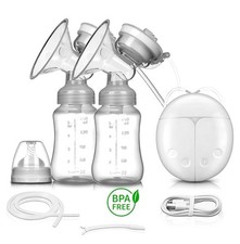 Cordless Double Breast Pump, 4Modes 4 Levels, Portable Anti-Backflow