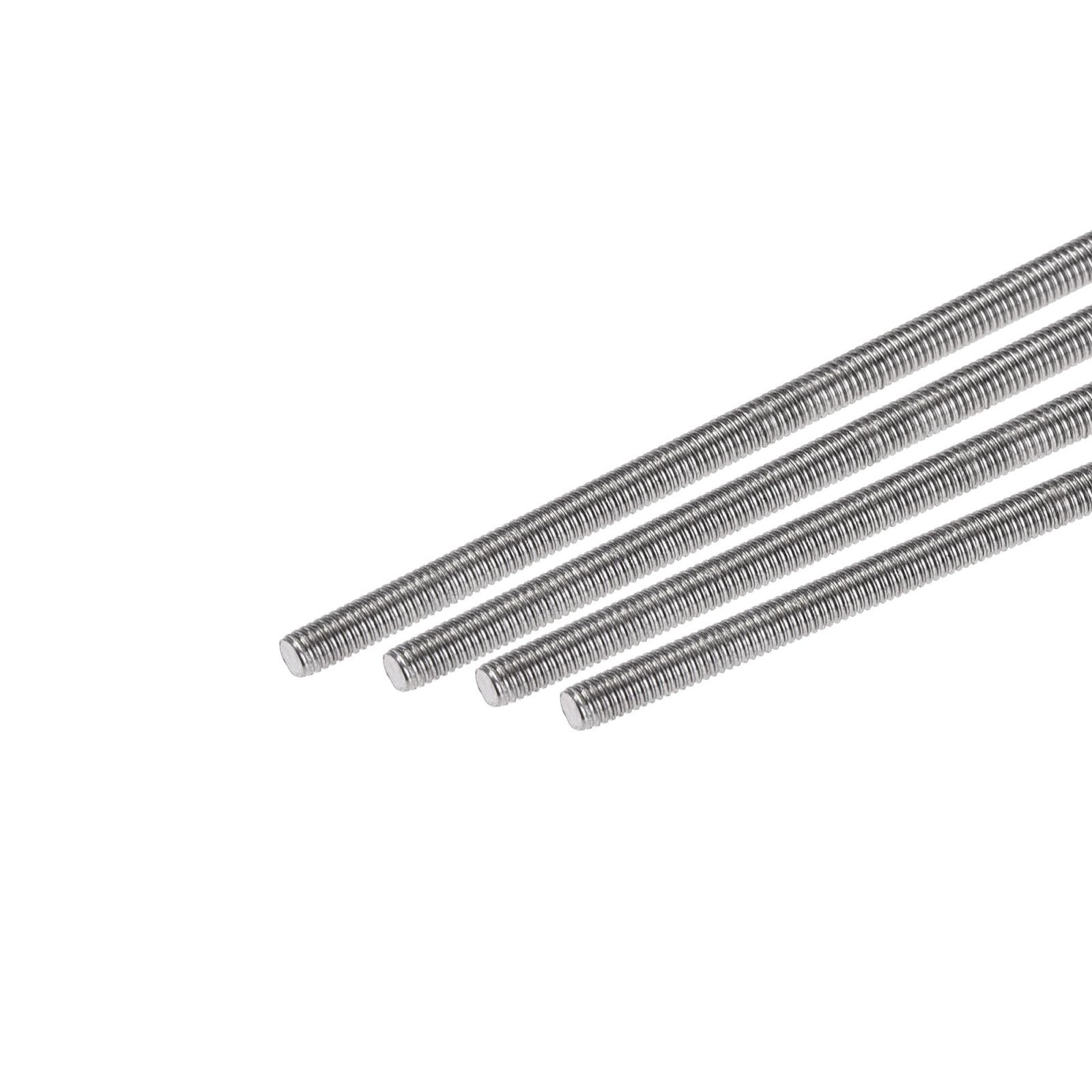 5pcs M3 x 140mm Fully Threaded Rod 304 Stainless Steel Right Hand Threads