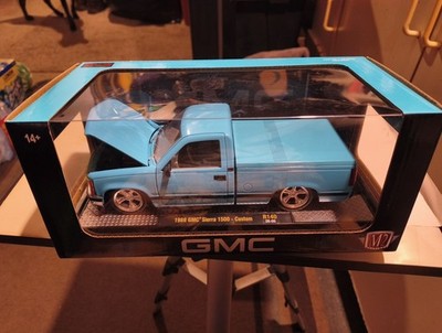 2026 M2 Machines 124 Scale Lite Blue 1988 GMC Sierra 1500 - Custom New Sealed 
