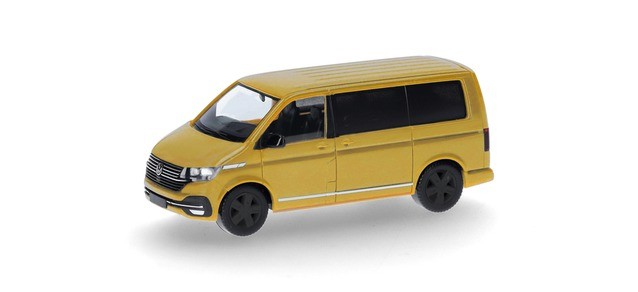 Herpa 096782-003 - 1:87 Volkswagen (VW) T6.1 Caravelle, Grape Yellow - New