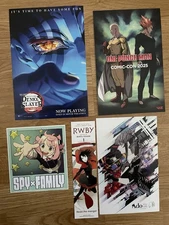 DEMON SLAYER Kimetsu no Yaiba Infinity Castle POSTCARD + ANIME EXPO Viz Swag