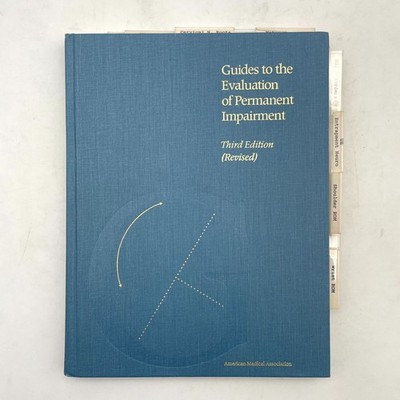 Guides to the Evaluation of Permanent Impairment Third Edition Revised HC Book