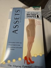 Spanx Assets by Sara Blakely Hi-Waist Mid Thigh Shaper Size 3 Nude NEW