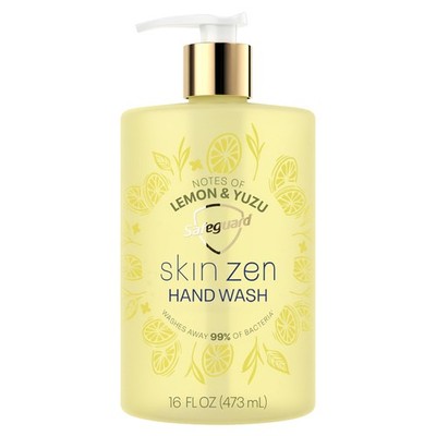 Safeguard Liquid Hand Soap, Skin Zen, Washes 16 Fl Oz (Pack of 1), Yellow 