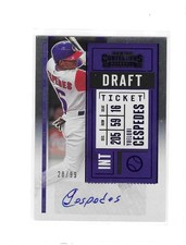 Yoelqui Cespedes - 2020 Panini Contenders Draft Blue -Auto #28/99 - White Sox