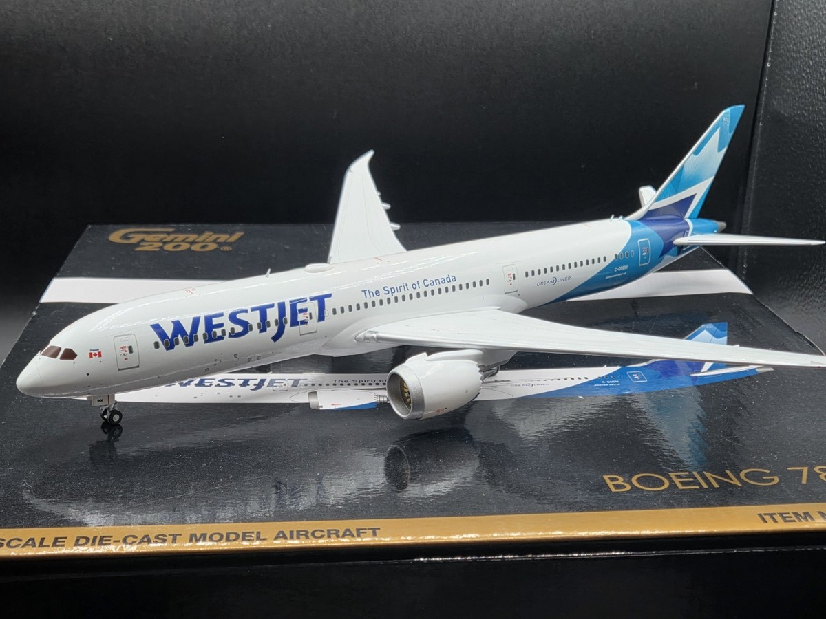 Gemini Jets Westjet Boeing 787-9 C-GUDH Canada 1:200 Scale