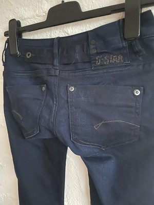 G-Star Raw Midge Straight Damen Jeans Dunkelblau   W25 L32   Stretch w NEU