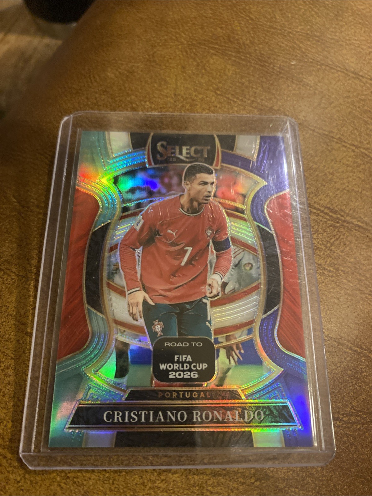 2026 Panini Select Fifa World Cup Cristiano Ronaldo Tri Color Prizm