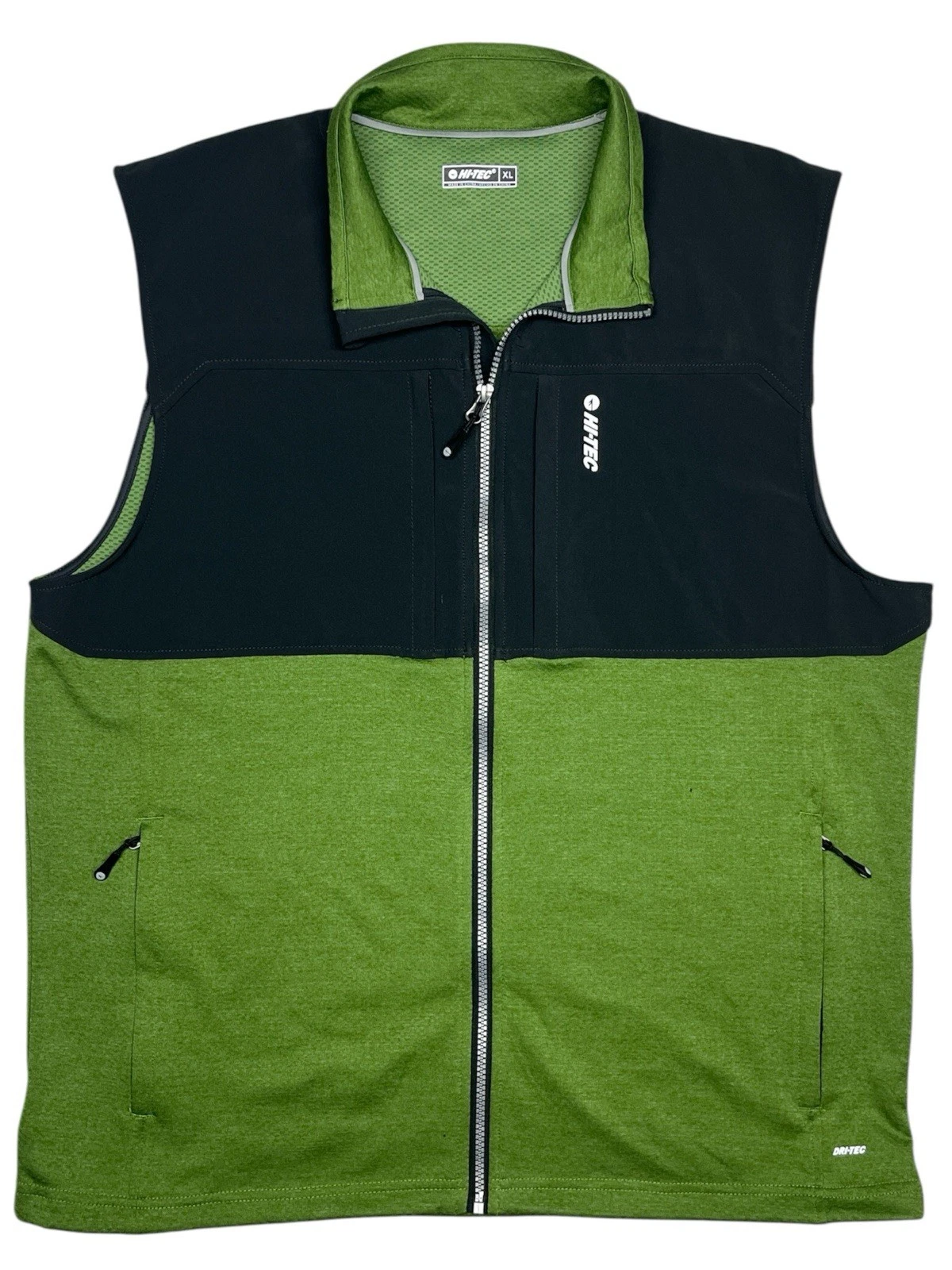 Hi‑Tec Men’s Vest XL Green Gray NWT Dri‑Tec Shade Wind Resistant Outdoor