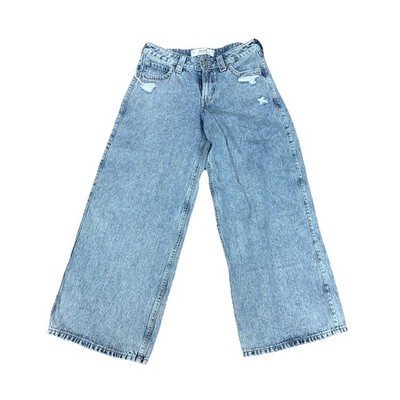 Hollister Low-Rise Super BaggyWms 4R Actual(31x29) Distressed Wide Leg Loose Y2K