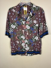 Erdem x H&M Floral Ribbed Cuff Hem Button Fro...