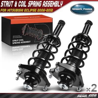 Detroit Axle Front Struts W/ Coil Springs For 2006-2012 Mitsubishi Eclipse