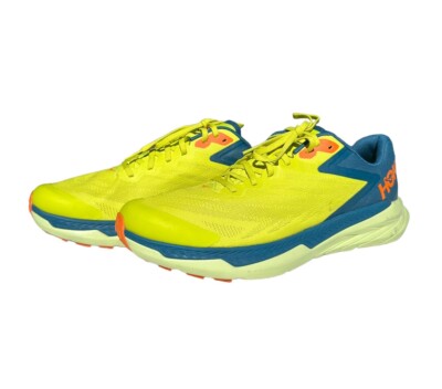 Hoka One One Zinal Trail Running Shoes Evening Primrose Blue Coral Men s 10D