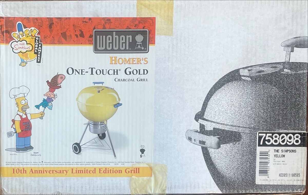 Weber Homers One Touch Gold Charcoal Grill 22 Inch Diameter Weber Homers One Touch Gold Charcoal Grill 22 Inch Diameter
