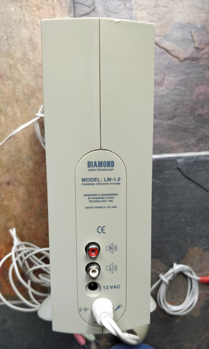 Retro Packard Bell PC Multimedia Speakers LM-1.0 by Diamond Audio Set Works - Picture 9 of 17