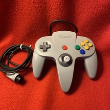 Official Nintendo 64 N64 Grey Gray OEM Controller Avg Stick 5/10 Firmness
