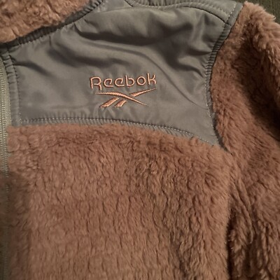 Girls Size L 14-16 Reebok Faux Fur Jacket Dusty Pink | eBay