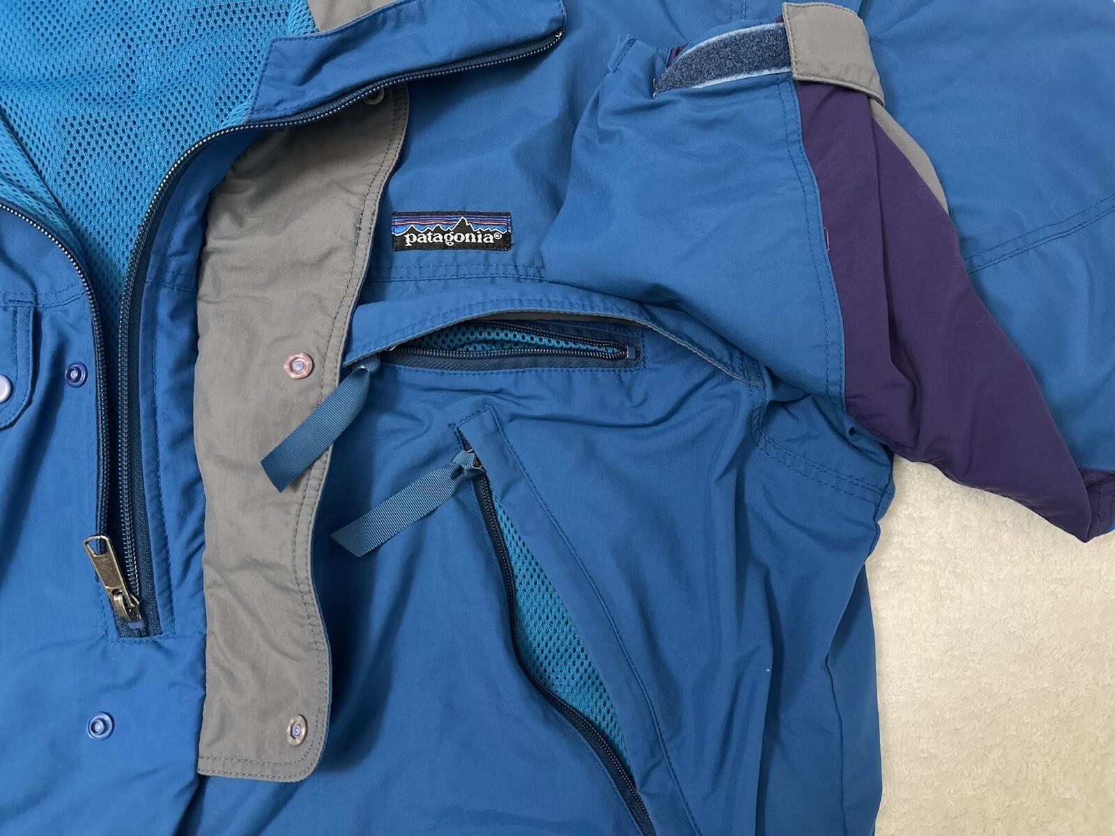 Vintage 1990s 90s Patagonia Anorak Alpine Parka Windbreaker Zip Up Ski Jacket, L thumbnail 10