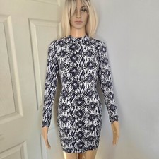 H&M Snakeskin Bodycon Backless Dress Size XS/0