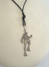 Ciondolo SUB in ORO Bianco 750 (18 Kt)  - pendente sommozzatore con girocollo