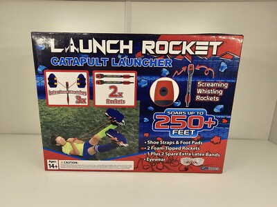 Launch Rocket for Kids, Giant Slingshot Catapults Whistling Foam Rocket New