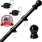 Soporte Para Asta De Bandera Para Casa Al Aire Libre, Kit De Asta 6 Pies New Us.