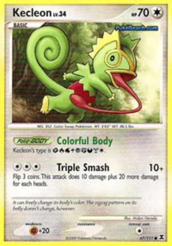 Pokemon - Kecleon - 67/111 - Common - Rising Rivals - NM