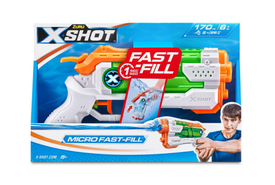 ZURU XSHOT Micro FastFill Water Blaster Water Pistol Gun Toy