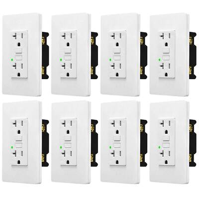 20A GFCI Outlet Duplex Receptacles Tamper Resistant WR TR ETL Listed Hot Sale 8x