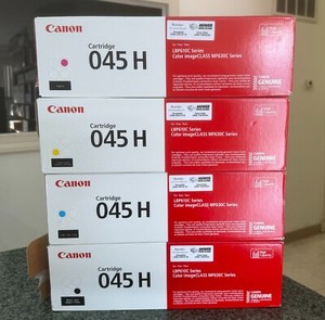 Used Empty 045H set of 4 Canon toner cartridges